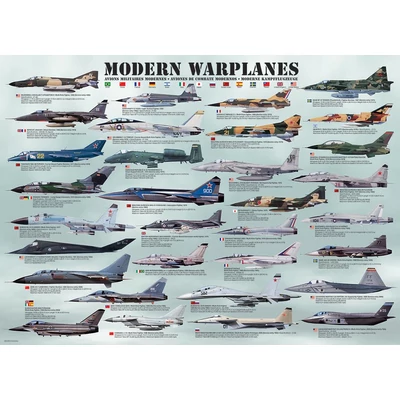 EuroGraphics 6000-0076 - Modern Warplanes - 1000 db-os puzzle