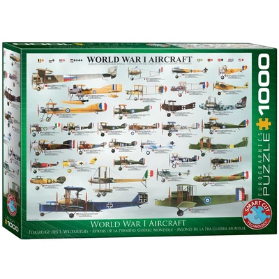 EuroGraphics 6000-0087 - World War I Aircraft - 1000 db-os puzzle