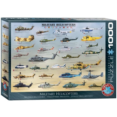 EuroGraphics 6000-0088 - Military Helicopters - 1000 db-os puzzle