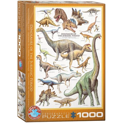 EuroGraphics 6000-0099 - Dinosaurs of the Jurassic - 1000 db-os puzzle
