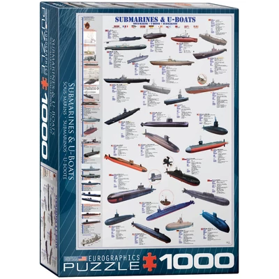 EuroGraphics 6000-0132 - Submarines &amp;amp; U-Boats - 1000 db-os puzzle