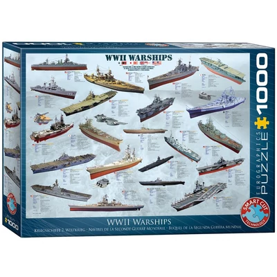 EuroGraphics 6000-0133 - WWII Warships - 1000 db-os puzzle
