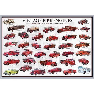 EuroGraphics 6000-0239- Vintage Fire Engines- 1000 db-os puzzle
