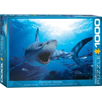 EuroGraphics 6000-0299 - Hungry Shark - 1000 db-os puzzle