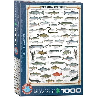 EuroGraphics 6000-0312 - Freshwater Fish - 1000 db-os puzzle