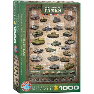 EuroGraphics 6000-0381 - History of Tanks - 1000 db-os puzzle