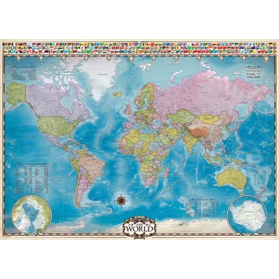 EuroGraphics 6000-0557 - Map of the World - 1000 db-os puzzle