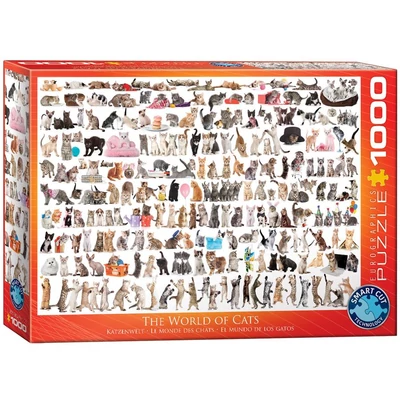 EuroGraphics 6000-0580 - The World of Cats - 1000 db-os puzzle