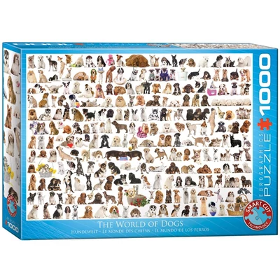 EuroGraphics 6000-0581 - The World of Dogs - 1000 db-os puzzle