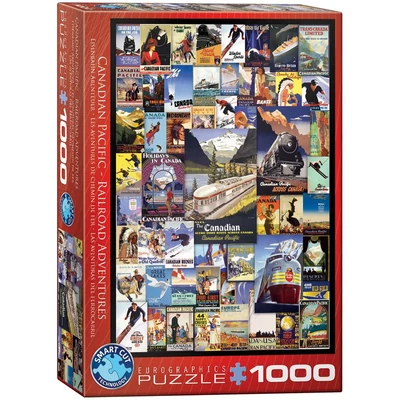 EuroGraphics 6000-0648 - Canadian Pacific - Railroad Adventures - 1000 db-os puzzle