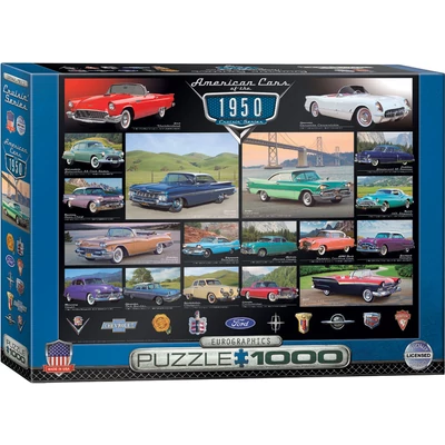 EuroGraphics 6000-0676 - Az 50-es évek amerikai autói - 1000 db-os puzzle