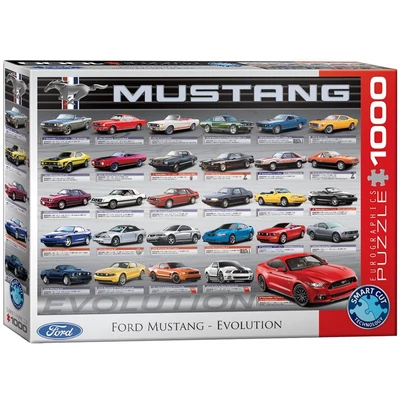 EuroGraphics 6000-0684 - Ford Mustang evolúció - 1000 db-os puzzle