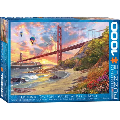 EuroGraphics 6000-0697 - Sunset at Baker Beach - 1000 db-os puzzle