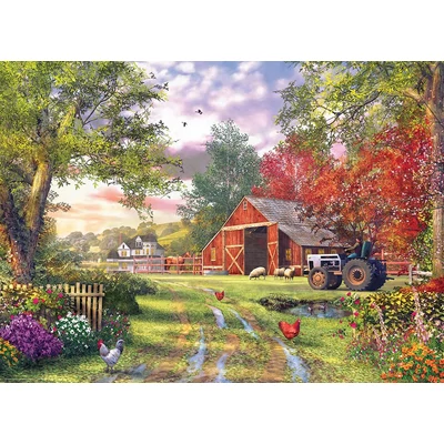 EuroGraphics 6000-0715 - Evening at the Barnyard - 1000 db-os puzzle