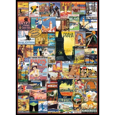 EuroGraphics 6000-0755 - Travel Around the World - 1000 db-os puzzle