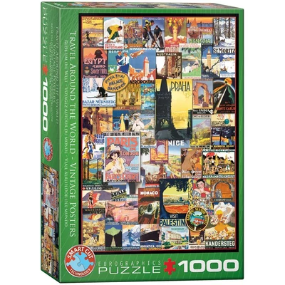 EuroGraphics 6000-0755 - Travel Around the World - 1000 db-os puzzle