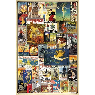 EuroGraphics 6000-0756 - Vintage Bicycle Posters - 1000 db-os puzzle