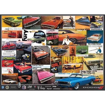 EuroGraphics 6000-0760 - Dodge reklám kollázs - 1000 db-os puzzle