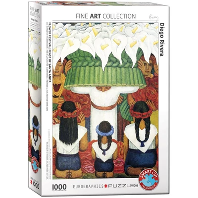 EuroGraphics 6000-0798 - Flower Festival, Diego Rivera - 1000 db-os puzzle