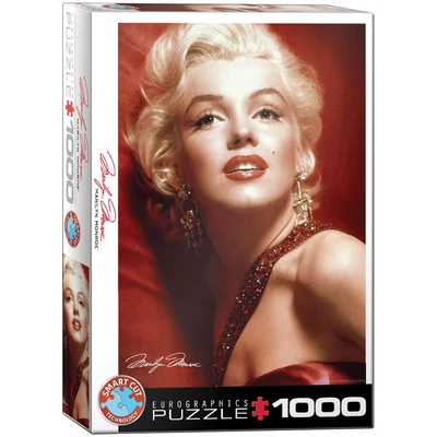 EuroGraphics 6000-0812 - Marilyn Monroe - Red Portrait - 1000 db-os puzzle