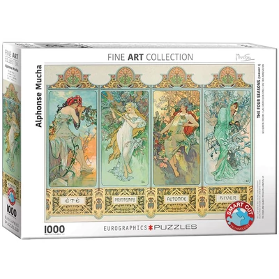 EuroGraphics 6000-0824 - The Four Seasons, Mucha - 1000 db-os puzzle