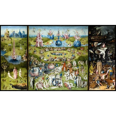 EuroGraphics 6000-0830 - The Garden of Earthly Delights, Bosch - 1000 db-os puzzle