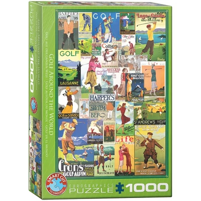 EuroGraphics 6000-0933 - Golf Around the World - 1000 db-os puzzle