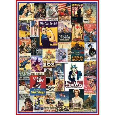 EuroGraphics 6000-0937  - World War I &amp;amp; II - 1000 db-os puzzle