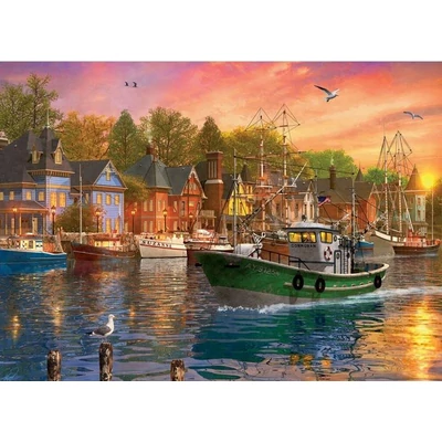 EuroGraphics 6000-0969 - Harbor Sunset, Dominic Davison - 1000 db-os puzzle