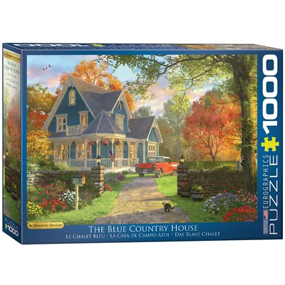 EuroGraphics 6000-0978 - The Blue Country House, Dominic Davison - 1000 db-os puzzle