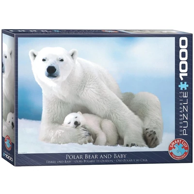 EuroGraphics 6000-1198 - Polar Bear &amp;amp; Baby - 1000 db-os puzzle