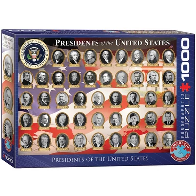 EuroGraphics 6000-1432 - Presidents of the United States - 1000 db-os puzzle