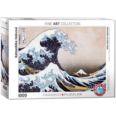 EuroGraphics 6000-1545 - Great Wave of Kanagawa, Hokusai - 1000 db-os puzzle