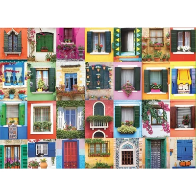 EuroGraphics 6000-5350 - Mediterranean Windows - 1000 db-os puzzle