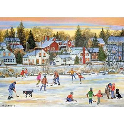 EuroGraphics 6000-5439 - Evening Skating, Bourque - 1000 db-os puzzle