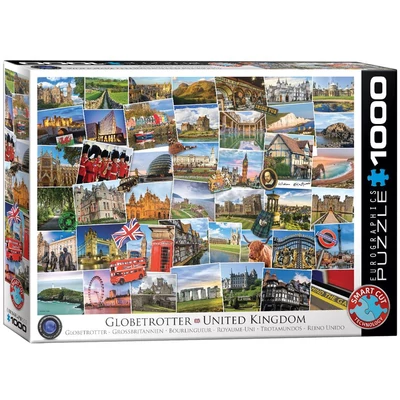 EuroGraphics 6000-5464 - Globetrotter, United Kingdom - 1000 db-os puzzle