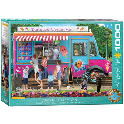 EuroGraphics 6000-5519 - Dan&#039;s Ice Cream Van, Paul Normand - 1000 db-os puzzle