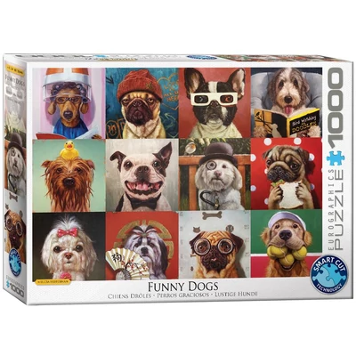 EuroGraphics 6000-5523 - Funny Dogs, Lucia Heffernan - 1000 db-os puzzle