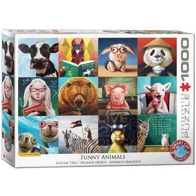 EuroGraphics 6000-5524 - Funny Animals, Lucia Heffernan - 1000 db-os puzzle