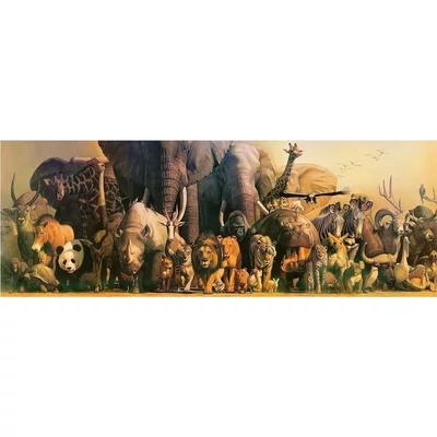 EuroGraphics 6010-4654 - Panoráma puzzle - Noah's Ark, Haruo Takino - 1000 db-os puzzle
