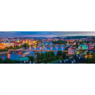 EuroGraphics 6010-5372 - Panoráma puzzle - AirPano - Prague, Czech Republic - 1000 db-os puzzle