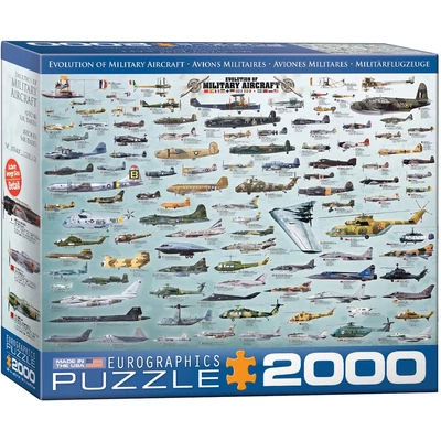 EuroGraphics 8220-0578 - Evolution of Military Aircraft - 2000 db-os puzzle