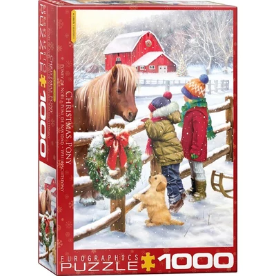 EuroGraphics 6000-5638 - Christmas Pony - 1000 db-os puzzle