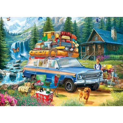 EuroGraphics 6000-5867 - Jeep - Loading the Wagoneer - 1000 db-os puzzle