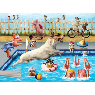 EuroGraphics 6500-5878 - Crazy pool day by Lucia Heffer - 500 db-os puzzle