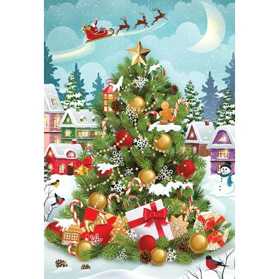 EuroGraphics 8551-5663 - Christmas Tree - 550 db-os puzzle fém dobozban