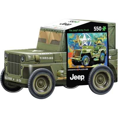 EuroGraphics 8551-5598 - Military Jeep - 550 db-os puzzle fém dobozban