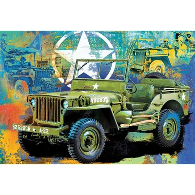 EuroGraphics 8551-5598 - Military Jeep - 550 db-os puzzle fém dobozban