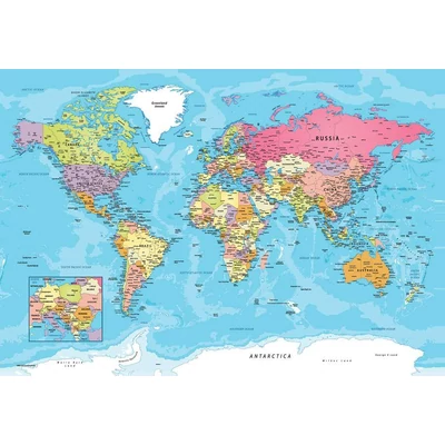 EuroGraphics 8551-5863 - Map of the World - 550 db-os puzzle