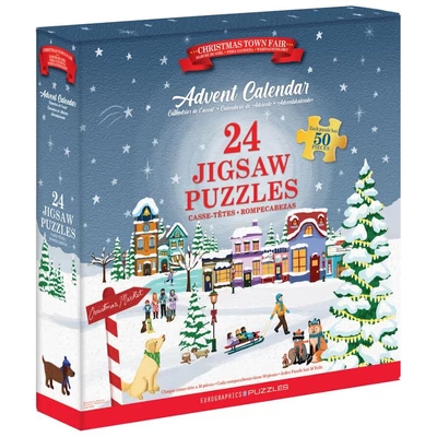 EuroGraphics - 9924-5919 - Christmas Town Fair - Adventi kalendárium puzzle